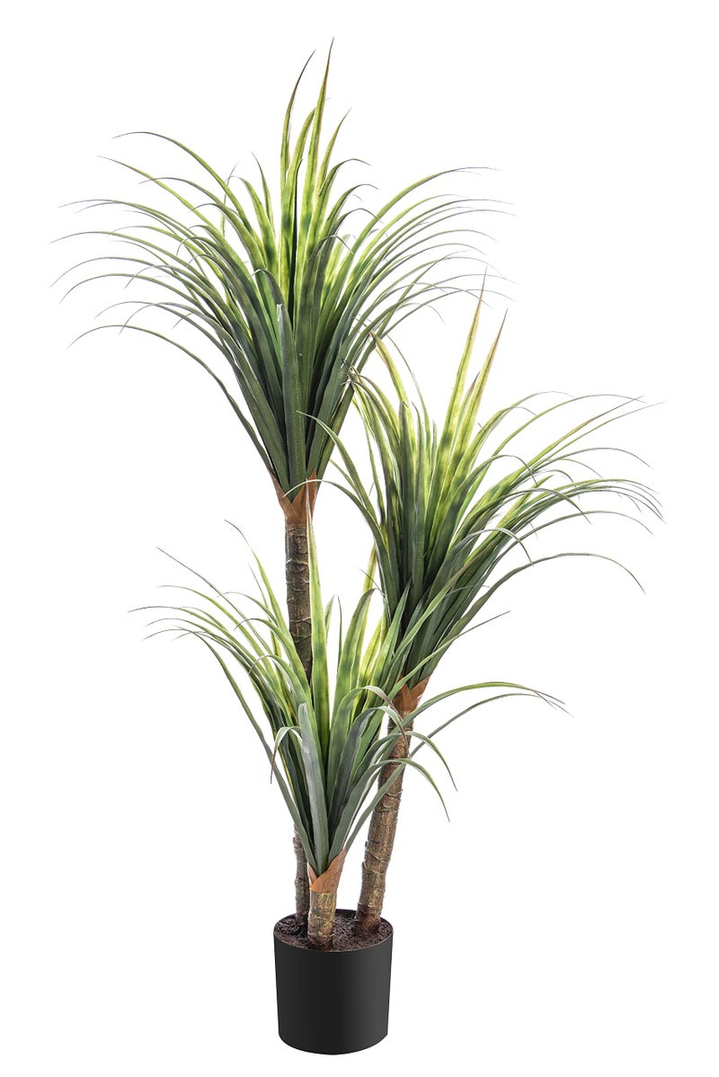 AMERIQUE Gorgeous 3.5 Feet Tropical Green Yucca Artificial Plant Tree with Nursery Pot, Real Touch Technology, 160 Leaves - Image 1